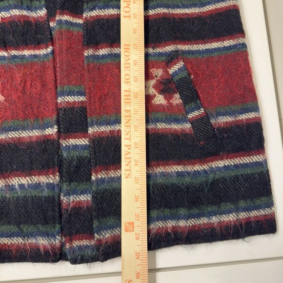 Nepal Tibet Handmade Wool Vest Lined Traditional Design Pocket Unisex Large - Picture 7 of 10